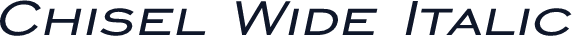 Chisel Wide Italic