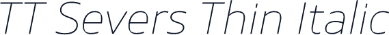 TT Severs Thin Italic