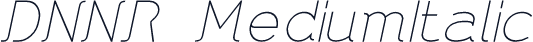 DNNR  MediumItalic