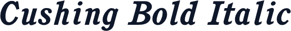 Cushing Bold Italic