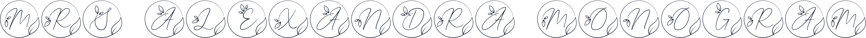 Mrs Alexandra Monogram