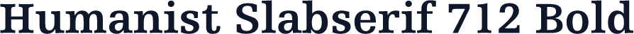 Humanist Slabserif 712 Bold