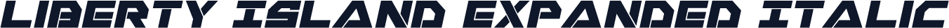 Liberty Island Expanded Italic