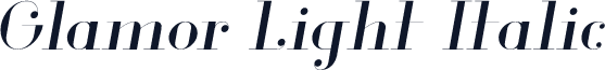 Glamor Light Italic