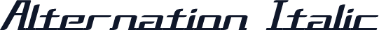 Alternation Italic