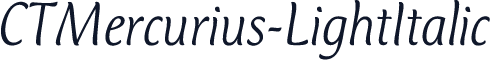CTMercurius-LightItalic