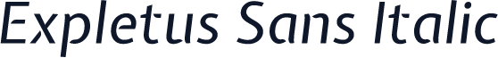 Expletus Sans Italic