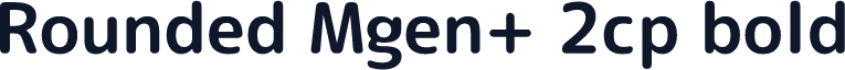 Rounded Mgen+ 2cp bold