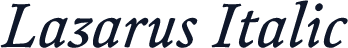 Lazarus Italic