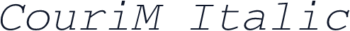 CouriM Italic