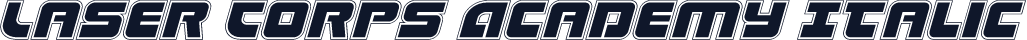 Laser Corps Academy Italic