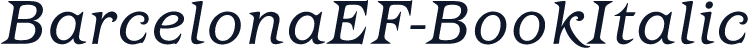 BarcelonaEF-BookItalic