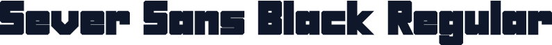 Sever Sans Black Regular