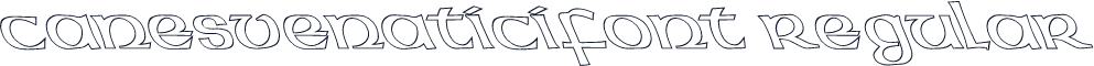 CANESVENATICIfont Regular