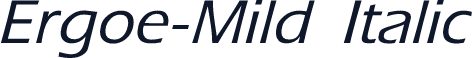 Ergoe-Mild Italic
