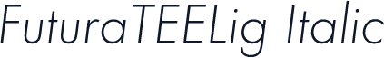 FuturaTEELig Italic