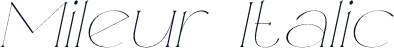 Mileur Italic