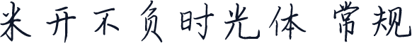 米开不负时光体 常规