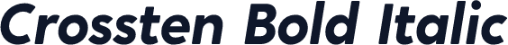 Crossten Bold Italic