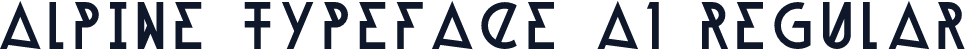 Alpine Typeface A1 Regular