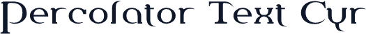 Percolator Text Cyr