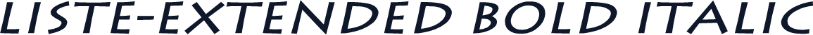 Liste-Extended Bold Italic