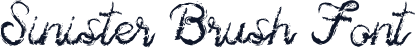 Sinister Brush Font