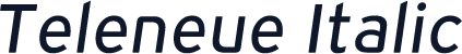 Teleneue Italic