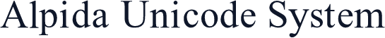 Alpida Unicode System