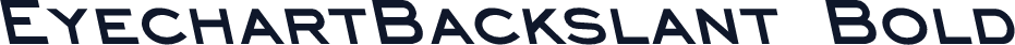 EyechartBackslant Bold