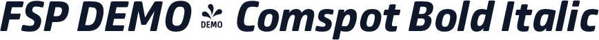 FSP DEMO - Comspot Bold Italic