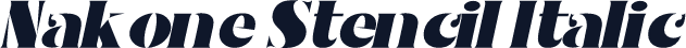 Nakone Stencil Italic