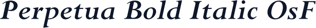 Perpetua Bold Italic OsF