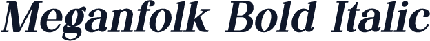 Meganfolk Bold Italic