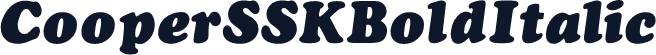 CooperSSK Bold Italic
