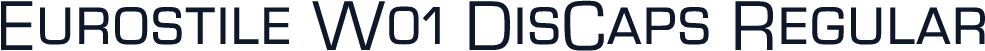 Eurostile W01 DisCaps Regular