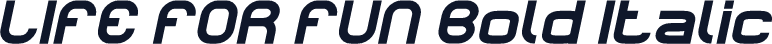 LIFE FOR FUN Bold Italic