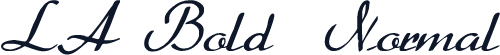LA Bold  Normal