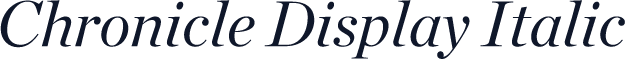 Chronicle Display Italic