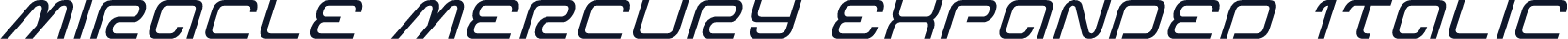 Miracle Mercury Expanded Italic
