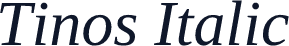 Tinos Italic