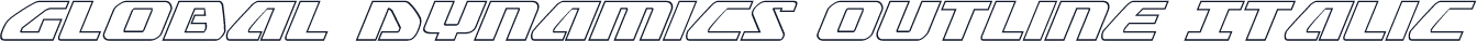 Global Dynamics Outline Italic
