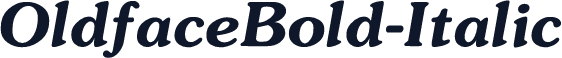 OldfaceBold-Italic
