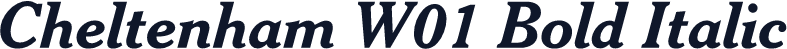 Cheltenham W01 Bold Italic