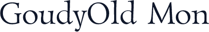 GoudyOld Mon