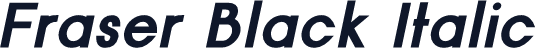 Fraser Black Italic