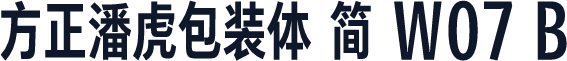方正潘虎包装体 简 W07 B