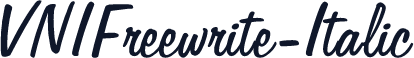 VNIFreewrite-Italic
