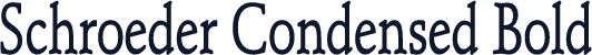 Schroeder Condensed Bold