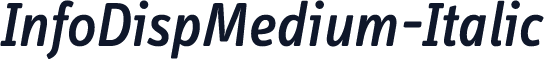 InfoDispMedium-Italic